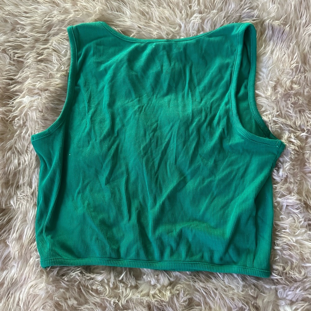 Sincerely Jules Green Crop Top - Picture 3 of 5